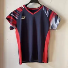YONEX バドミントンシャツ JP L ネイビー/レッド
