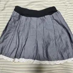 【美品】PERSON'S FLIPWEAR プリーツスカート ネイビー 160