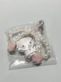 サンリオ ホワイトフリル ストラップ チャーミーキティ