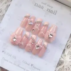 ネイルチップ オーダー マグネット フレンチガーリー ワンホン 韓国