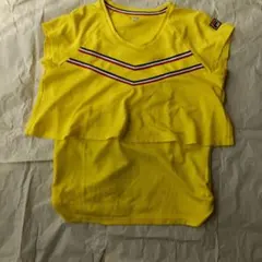 FILA イエロー フリルデザイン テニスウェア XL