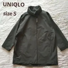 新品UNIQLO✨ブロックテックハーフコート/フード付き(収納タイプ)/オリーブ