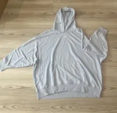 PUMA ライトグレー フード付きパーカー Lサイズ