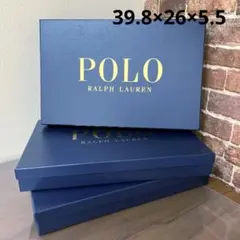 POLO ポロラルフローレン ギフト用ボックス 紺ネイビー箱（中）3個セット