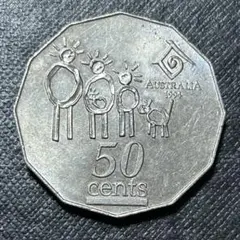 オーストラリア 50セント 硬貨 2003年 レアデザイン - メルカリ