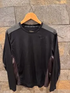 NIKE Dri-FIT ロングスリーブシャツ ブラックのサムネイル