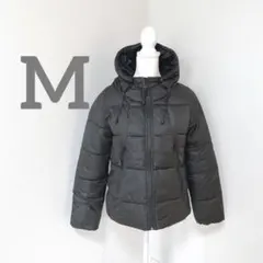 アンティクロージズ 中綿ジャケット 黒 防寒 フード ジャンパー　アウター　M