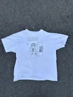 80s-90s フランス語 ユーモア アート Tシャツ 白 LUNDI