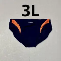 中古品　FOOTMARK スイムパンツ ネイビー/オレンジ　3L 水着