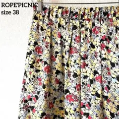 ROPE'PICNIC ロペピクニック【38】 花柄 スカート　膝丈スカート