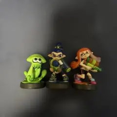 スプラトゥーン3 amiibo オレンジ ガール グリーン イカ - メルカリ