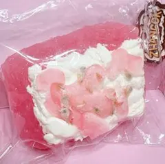 82)スクイーズ　ZHANGOK 【未使用級】ケーキ　ピンク