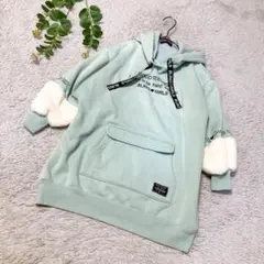 BLING GIRLS 長袖ワンピース　裏起毛　ライトブルー　キッズ　140　女