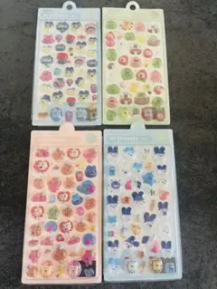 ぷくぷく　シール　4枚セット　ボンボンシール　キャラクター　たまごっち