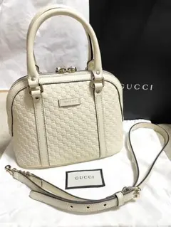 GUCCI グッチ マイクロシマ 2WAY ショルダー バッグ
