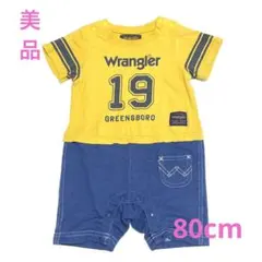ラングラー ベビー服 男の子 半袖ロンパース つなぎ ロゴ 19 【80cm】のサムネイル