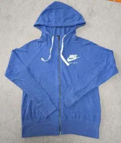 NIKE ブルー ジップアップパーカー L