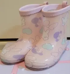 美品 Disney ミニーマウス キッズ レインブーツ ピンクのサムネイル