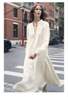 ZARA リボン付きワンピース　S 新品未使用