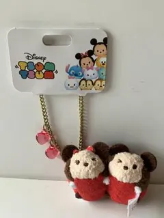 ディズニー　ツムツム　キーチェーン　ミッキー ＆ ミニー　ディズニーストア