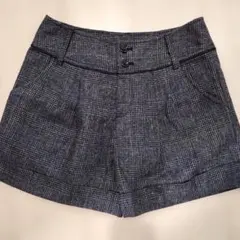 チェック柄ショートパンツ