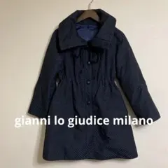 gianni lo giudiceウエストギャザーコート　ネイビー　36