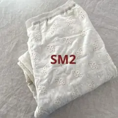 サマンサモスモス　SM2 花柄レース　パンツ アイボリー　生成り　オフホワイト