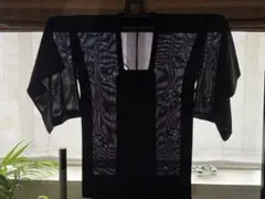 美品 未着用 しつけ付き 大島紬 正絹 黒 草花模様 織り出し 袷 - メルカリ