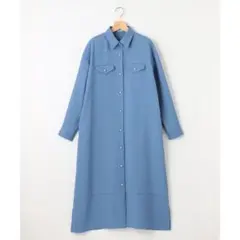 組曲　パールボタンシャツワンピース　オンワード樫山　サイズM