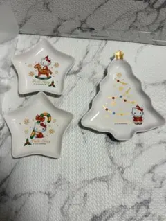 ハローキティ クリスマス プレート 3点セットのサムネイル