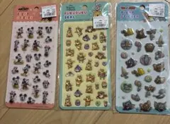 ぷくぷくシール　トムとジェリー　ミッキー　プーさん　計3点　正規品