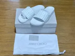 JIMMY CHOO FITZ/F サンダル V TAUPE 38 - メルカリ