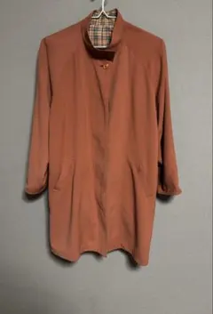 レディース Fサイズ オレンジ ロングコート USED品