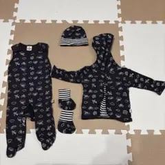 bo 乗り物柄ロンパースセット 62
