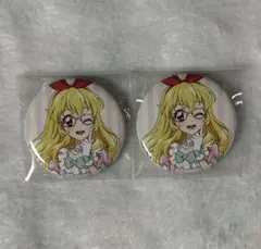 アイカツ 星宮いちご 缶バッジ ハピクロ メガネ アイウェア