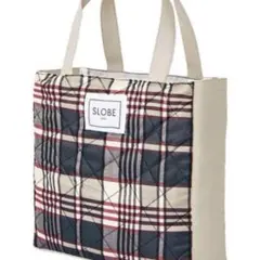 美品✨スローブイエナ　キルティング　トートバッグ　チェック柄のサムネイル