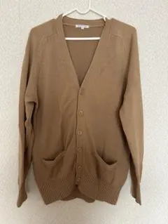 ARCONOMI ベージュ Vネックカーディガン S