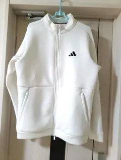 adidas ホワイト ジャケット Lサイズ