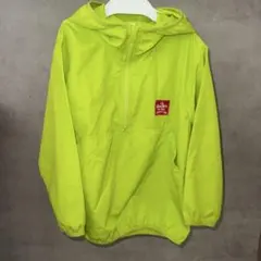 蛍光イエロー　ナイロン　パーカー