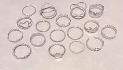 指輪 リング ファッションリング シルバー 17点セット まとめ売り