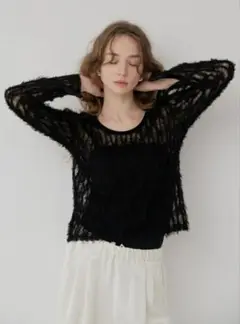 新品未使用★メゾンドドルチェ　tutu tops/black