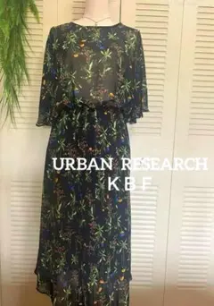 URBAN RESEARCH ＫＢＦ 花柄シフォンマキシワンピース