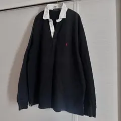ラルフローレン　長袖ポロ　ブラック