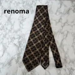 【美品】renoma レノマ　チェック柄 ネクタイのサムネイル