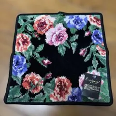 Enjieu 花柄刺繍 ハンカチ