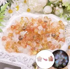 DIYJOJO ビーズ　キンセンカの庭　高品質ガラスビーズ&メタル＆カラチェン