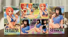 【未開封品】　ワンピース　ナミ　ロビン　グリグラ　フィギュア　４点セットのサムネイル