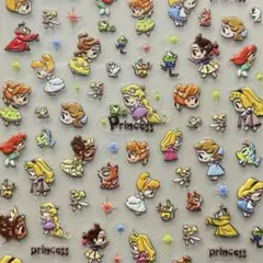ネイルシール 5D3D立体 ディズニー プリンセス ラプンツェル キャラクター