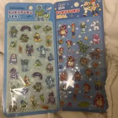 トイストーリー モンスターズインク ボンボンドロップシール プクプクシール