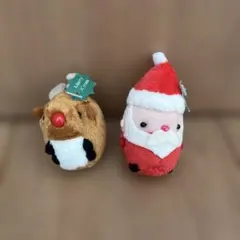 新品未使用＊クリスマス サンタとトナカイのぬいぐるみセット